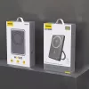 Power bank Dudao K28S 20W PD 5000mAh com MagSafe e suporte - cinzento