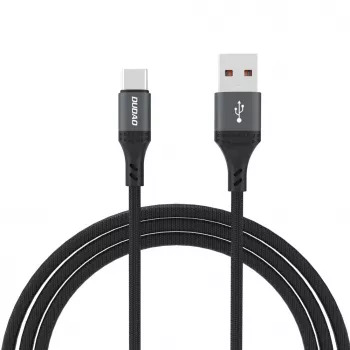 Dudao L3ST Cabo USB-A para USB-C 5A 1,2m entrançado - preto