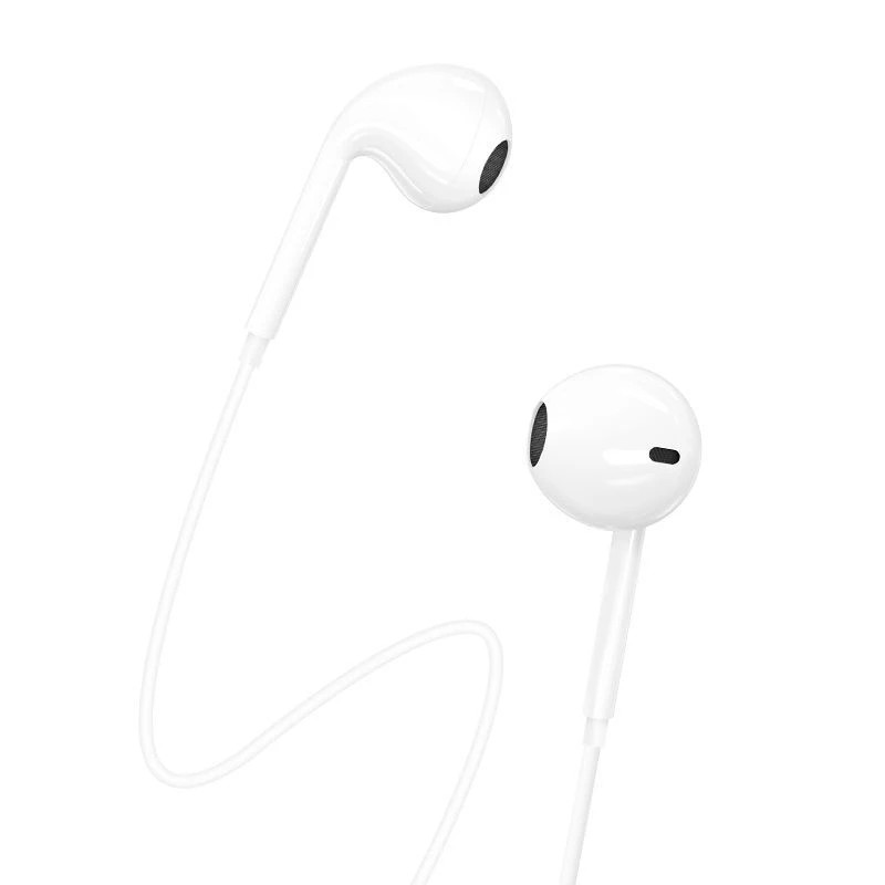 Dudao USB Type-C Connecto Auscultadores estéreo Novo design ergonómico de tampões X3C branco