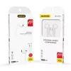 Dudao USB Type-C Connecto Auscultadores estéreo Novo design ergonómico de tampões X3C branco