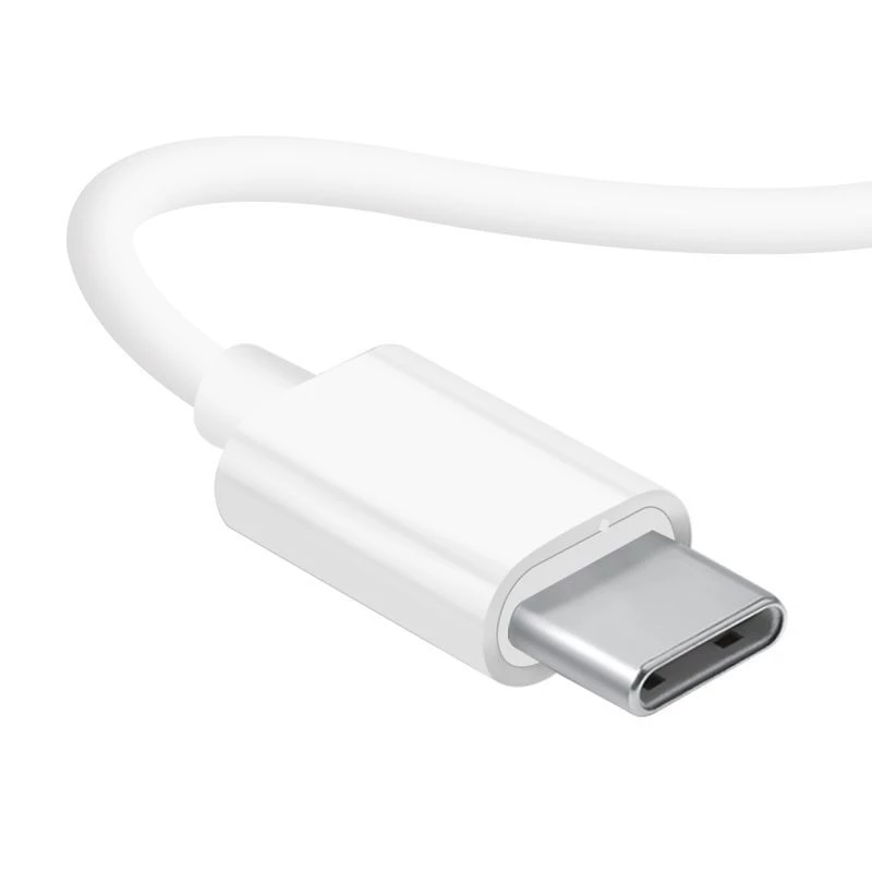 Dudao USB Type-C Connecto Auscultadores estéreo Novo design ergonómico de tampões X3C branco
