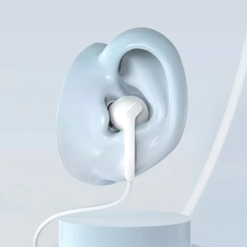 Auscultadores intra-auriculares Dudao X3C+ Hi-Fi 1,2 m branco