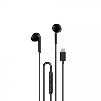 DUDAO X3C Auscultadores com fios USB-C in-ear 1,2 m - preto