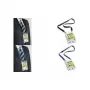 DURABLE 20 DUO A6 Porta-nomes com fita têxtil, transparente, pack de 10 852507