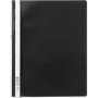 DURABLE 258001 pasta de arquivo A4+ com fita de fixação, frente transparente, verso azul, pack de 25