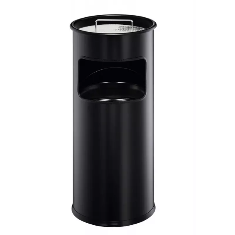Cesto de lixo redondo de metal DURABLE 3330-01, 17 L, prateado