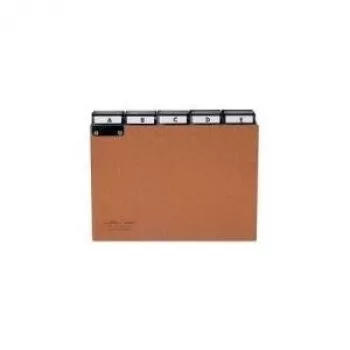 DURABLE A4 Separador alfabético com 5 separadores, cartão prensado, cinzento 424511