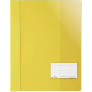 DURABLE A4+ pasta de relatórios com janela para etiquetas 90x57 mm, transparente, pack de 25 269004