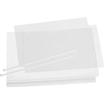 Bolsa para cartaz A4 à prova de água DURABLE com abraçadeiras, pack de 5, transparente 502719
