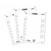 DURABLE BADGEMAKER® etiquetas de inserção 61 x 210 mm, 100 unid., cartão branco, laser/jato de tinta 146002