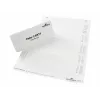 DURABLE BADGEMAKER® etiquetas de inserção 61 x 210 mm, 100 unid., cartão branco, laser/jato de tinta 146002