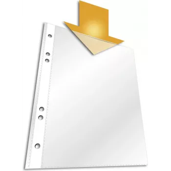 DURABLE BUSINESS Capas de documentos A5, 4 furos, cristalino, 100 unid. (4 x 25) 265019