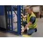 Perfil de proteção de cantos Durable C35, autoadesivo, 1 m, amarelo/preto