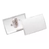 DURABLE CLICK FOLD Porta-crachás com clipe combinado, 90 x 54 mm, transparente, pack de 25 (821419)