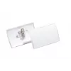 DURABLE CLICK FOLD Porta-crachás com clipe combinado, 90 x 54 mm, transparente, pack de 25 (821419)