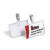 DURABLE CLICK FOLD Crachá com clipe, inserção 90x54 mm, transparente, pack de 25 821619