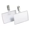 DURABLE CLICK FOLD Crachá com clipe, inserção 90x54 mm, transparente, pack de 25 821619