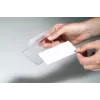 DURABLE CLICK FOLD Crachá com clipe, inserção 90x54 mm, transparente, pack de 25 821619