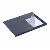 DURABLE resguardo de secretária com proteção de bordos 65x50 cm azul-escuro