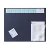 DURABLE Tapete de secretária com calendário integrado, cobertura total transparente, 65x52 cm, azul-escuro