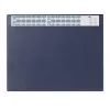 DURABLE Tapete de secretária com calendário integrado, cobertura total transparente, 65x52 cm, azul-escuro