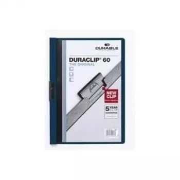 DURABLE DURACLIP 60 A4 Capa de arquivo com mola, transparente, pack de 25 (220928)