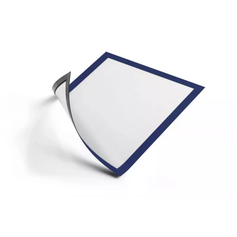 DURABLE DURAFRAME MAGNETIC Moldura informativa A4, Azul-escuro, pack de 5 486907