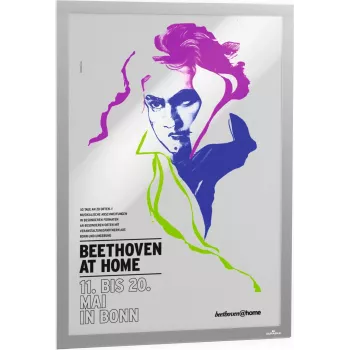DURABLE DURAFRAME POSTER A2 Moldura informativa autoadesiva prateada 505323