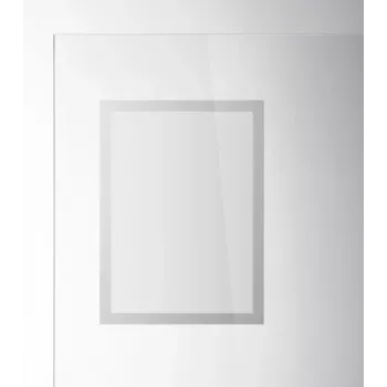 DURABLE DURAFRAME SUN A4 Moldura informativa autoadesiva resistente aos UV, prateada, pack de 2 484123