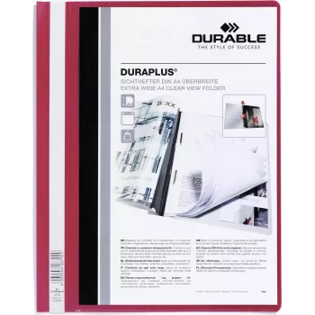DURABLE DURAPLUS® Pasta de apresentação A4+, azul, pack de 25 257903