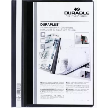DURABLE DURAPLUS pasta de apresentação A4+ transparente PP pack de 25 257901