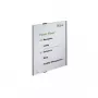 DURABLE INFO SIGN A3 Painel informativo vertical prateado em alumínio, acrílico antirreflexo, montagem com parafusos, inserções 297 x 420 mm 480823