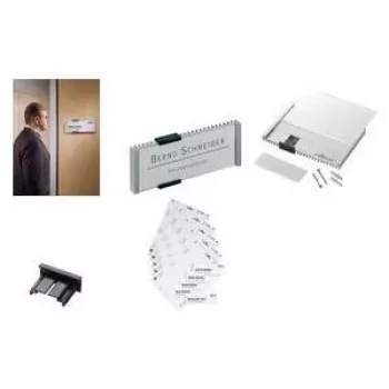 DURABLE INFO SIGN placa de porta A5 149x210,5 mm moldura de acrílico prateada 480323
