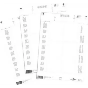 DURABLE etiquetas de inserção 90 x 65 mm, branco, 80 unidades (101002)