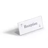 DURABLE porta-nomes de mesa em L 61x150 mm acrílico transparente, pack de 10 805419