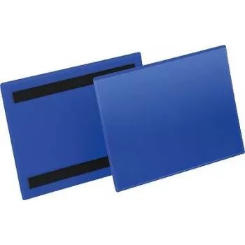DURABLE Moldura magnética para documentos A5 horizontal, pack de 50, prateado/cinzento 174307