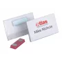 DURABLE Placa de identificação magnética 90 x 54 mm, Transparente, 25 por embalagem 811719