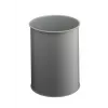 DURABLE Caixote do lixo metálico 15L redondo preto 330110