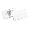 Porta-crachás DURABLE 40x75 mm com clipe combinado, acrílico, transparente, 25/VE (812119)