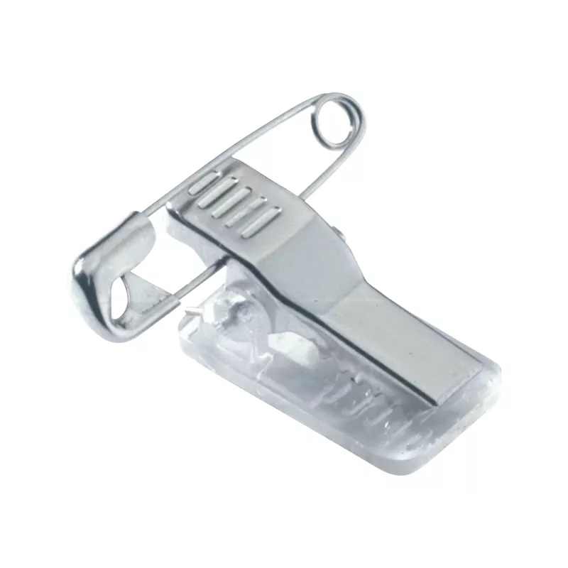 Porta-crachás DURABLE 40x75 mm com clipe combinado, acrílico, transparente, 25/VE (812119)