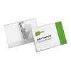 DURABLE Porta-crachás 54x90 mm com mola de crocodilo, pack de 25, transparente 811119