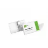 Porta-crachás DURABLE 75x40 mm com mola crocodilo, transparente, pack de 25 811019