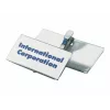 Porta-crachás DURABLE 75x40 mm com mola crocodilo, transparente, pack de 25 811019