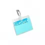 Porta-crachás DURABLE com clipe, 60x90mm, transparente, pack de 5 (861219)
