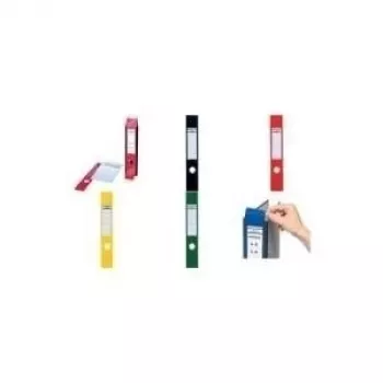 DURABLE ORDOFIX® etiquetas autocolantes para lombada de dossiê, 40 x 390 mm, branco, 10 etiquetas (809104)