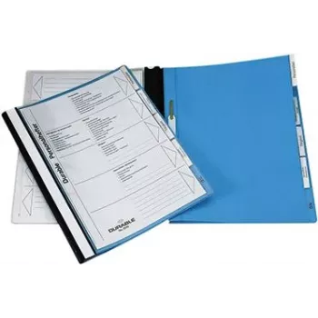 DURABLE Dossiê de arquivo pessoal com trilho suspenso A4 Azul (pack de 5) 255506