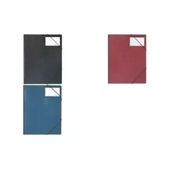 DURABLE PREMIUM Pasta de cantos DIN A4 preta com elásticos de canto 232001