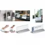 Placa de identificação de mesa DURABLE PRESENTER DE LUXE 61x210 mm, acrílico transparente, 2 unid. 820219