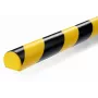 Proteção de cabos de chão Durable S32R, PVC, preto/amarelo, arredondada, 1000 mm