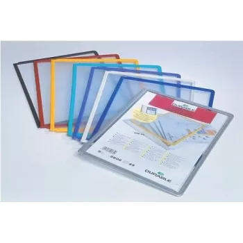 DURABLE SHERPA PANEL A4 painel de visualização, pack de 5, moldura preta 560604